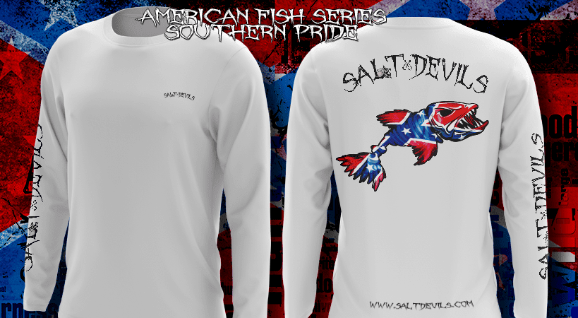 Salt Devils Rebel Flag American Fish Series – Southern Pride