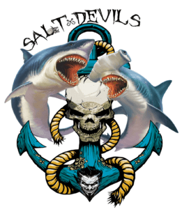 Salt Devils - Shark Anchor Long Sleeve Performance Shirt