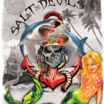 Salt Devils - Florida Shark Mermaid Anchor Long Sleeve Shirt
