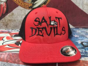 Salt Devils - Red/Black Flexfit Mesh Back Hat