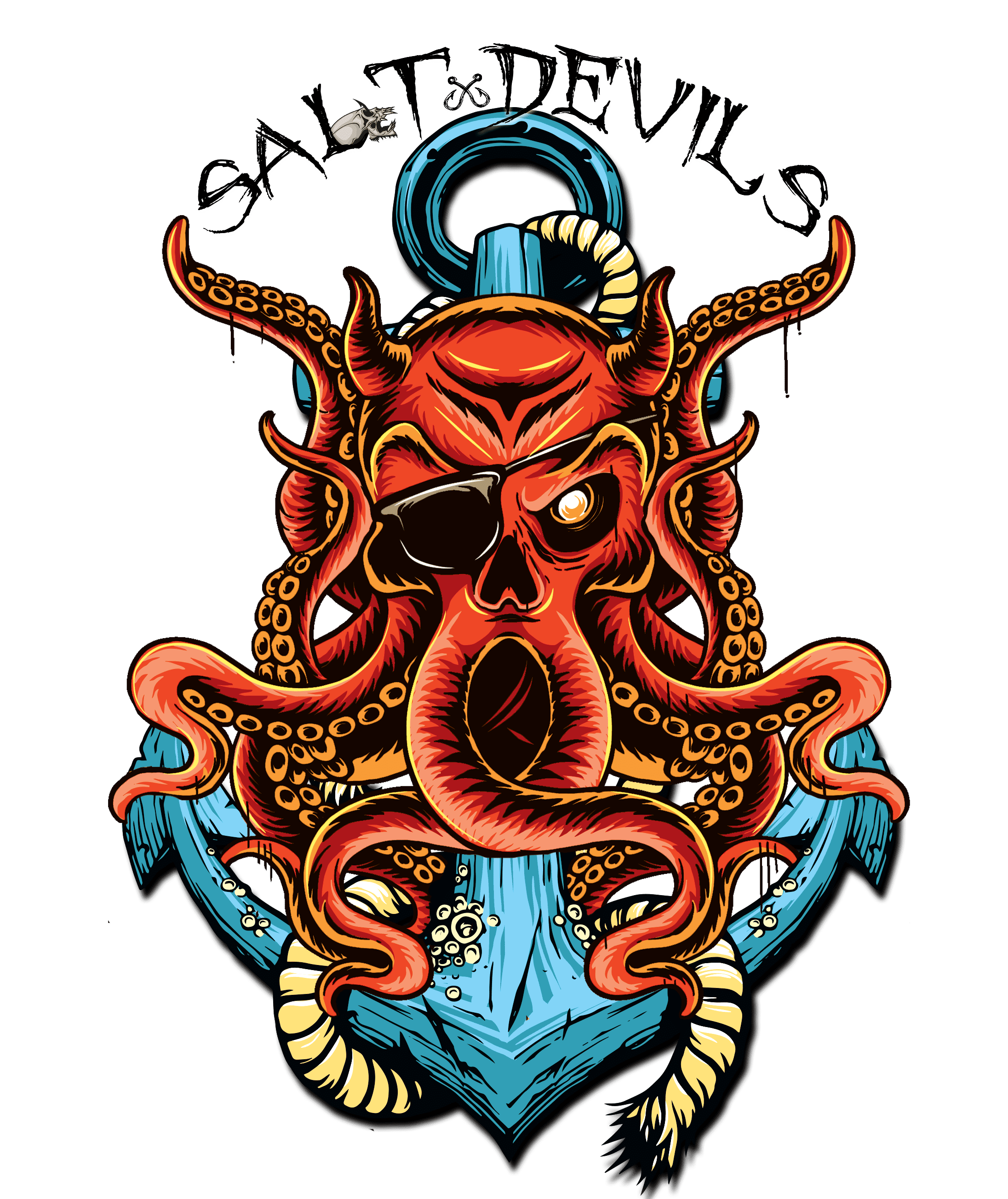 Devil Kraken Long Sleeve Performance Shirt – Salt  - Salt Devils