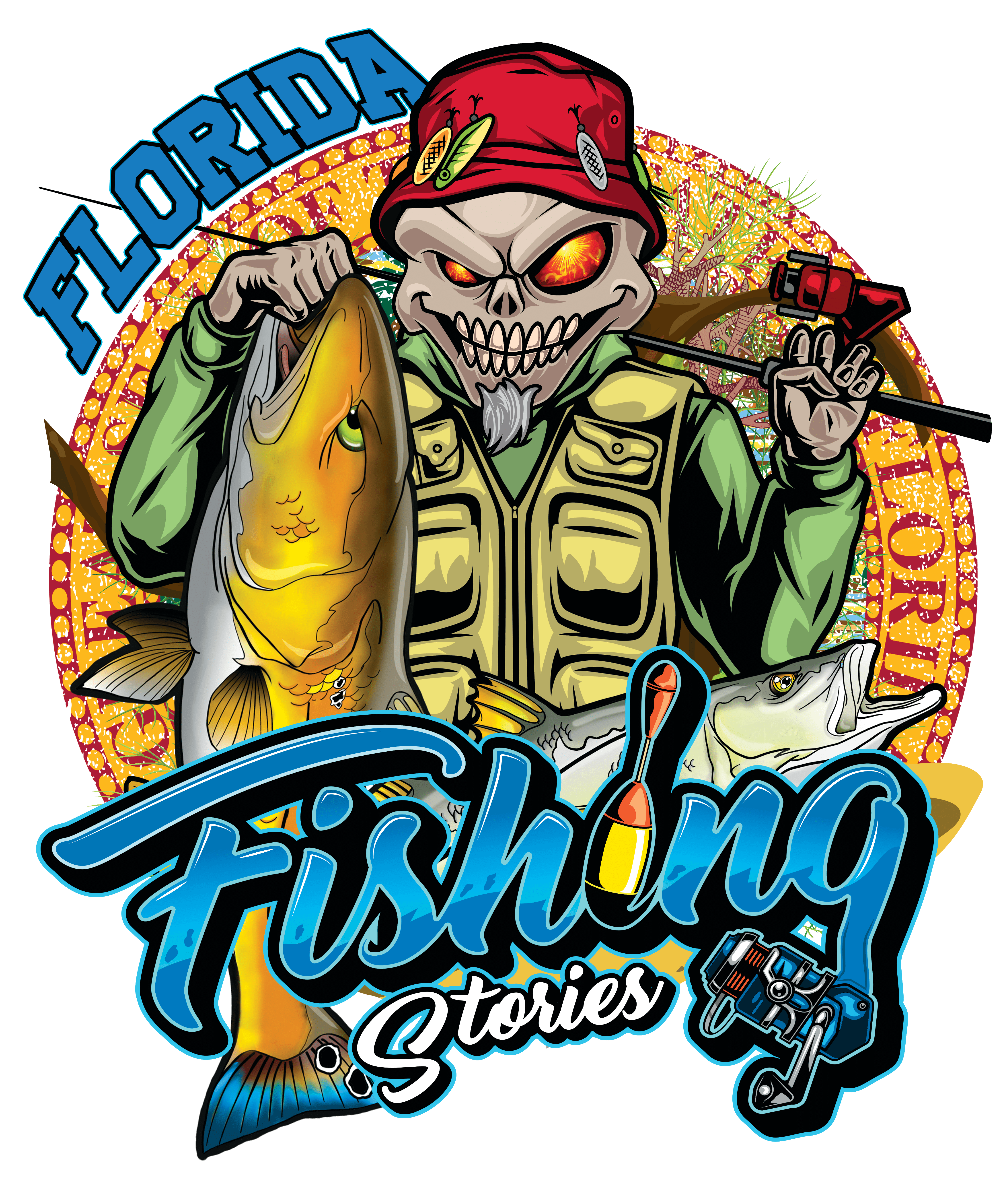 Fishing Themed Salt Devils - Florida Stories Long Sleeve Performance Shirt