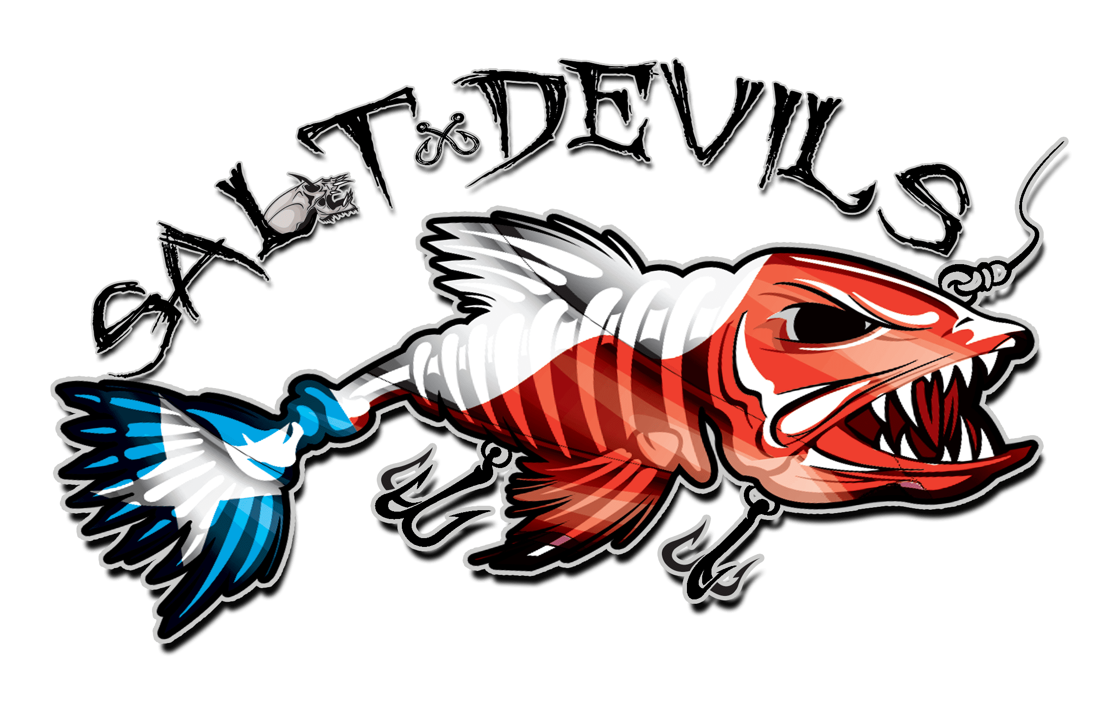 Fishing Themed Salt Devils - Texas Fish Lure Long Sleeve Performance Shirt