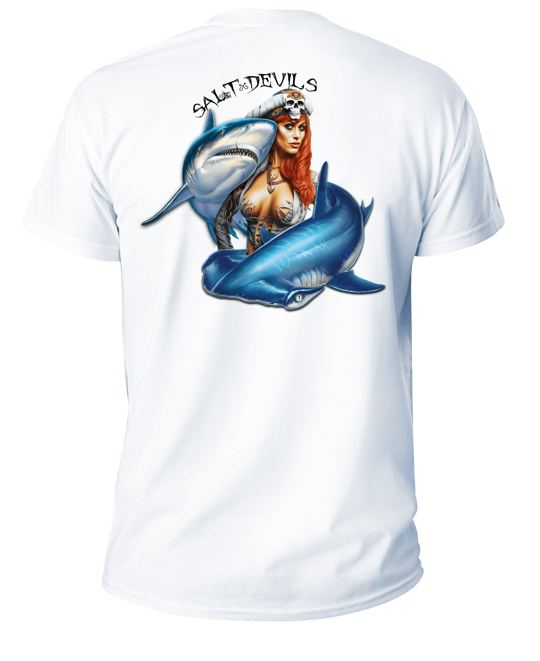 Shark Week Salt Devils - Redhead Short Sleeve Performance Shirt