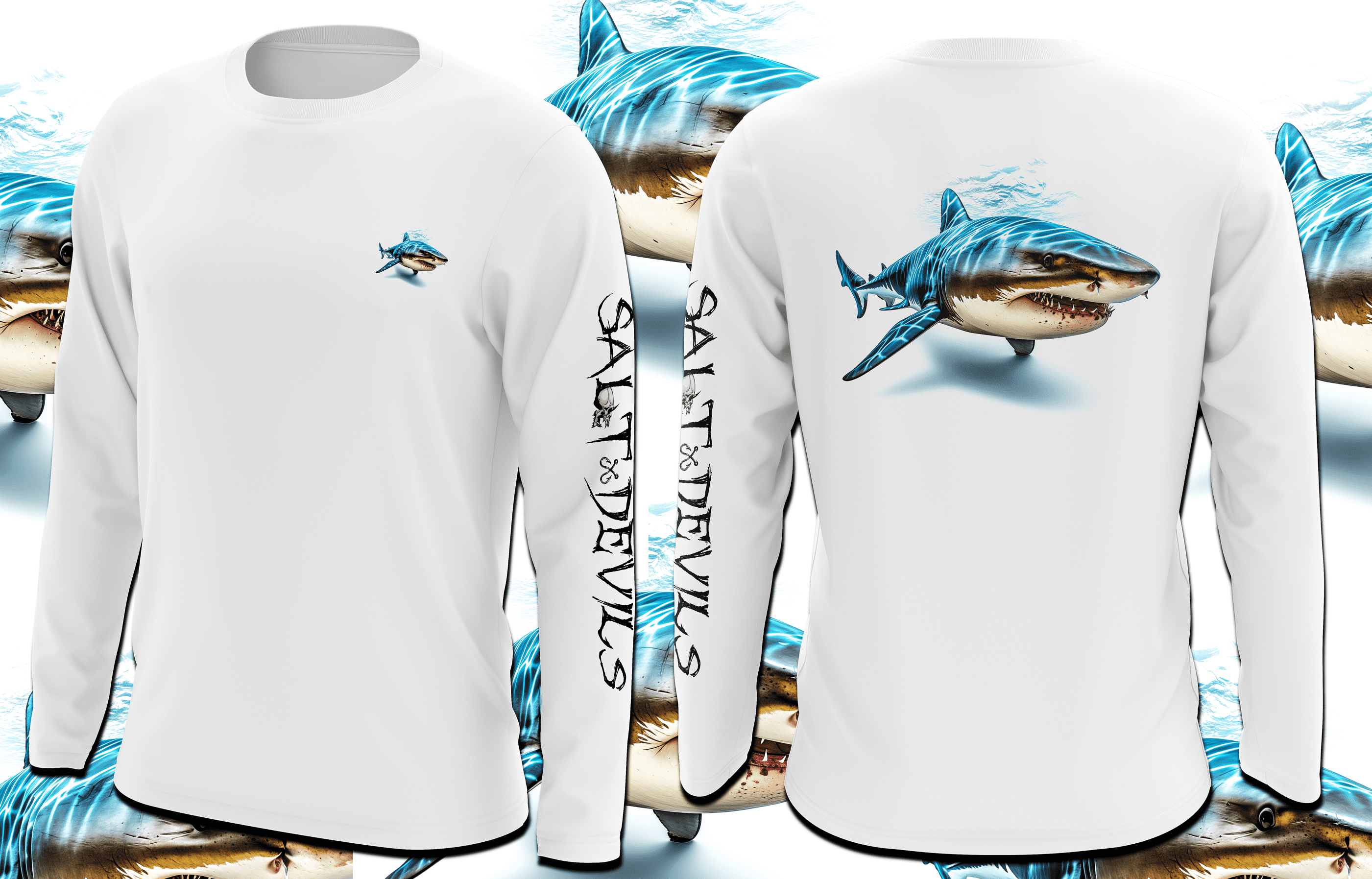 Salt Devils – El Tiburon Long Sleeve Performance Shirt – Salt Devils